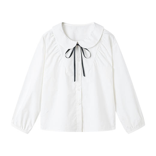 笛莎千与2025春季新款女童时尚长袖衬衫 商品图4