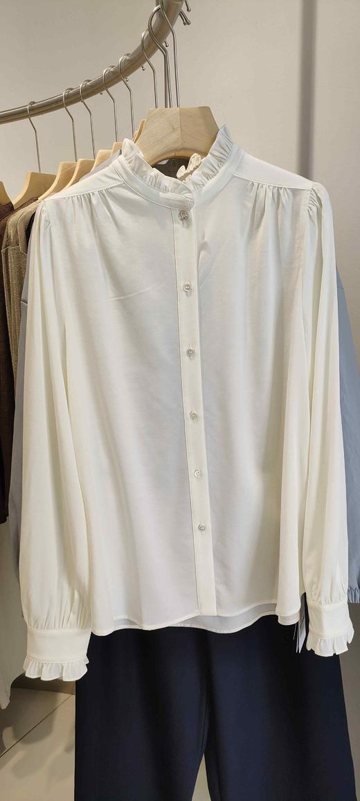 487806春上新 木耳边立领衬衫 商品图2