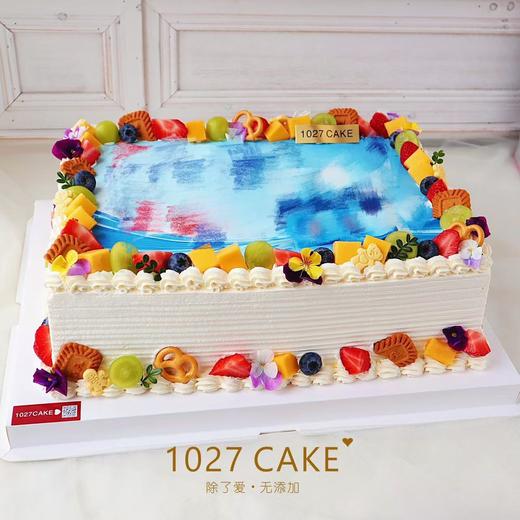 1027CAKE |  公司周年庆  大蛋糕 方形蛋糕  logo蛋糕 来图定制 提前2天 商品图2