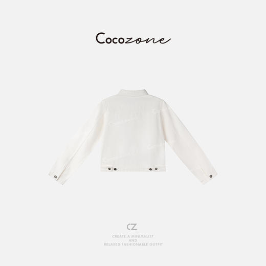 COCO ZONE 25新款休闲显瘦单排扣翻领长袖外套ACD1A0308 商品图1