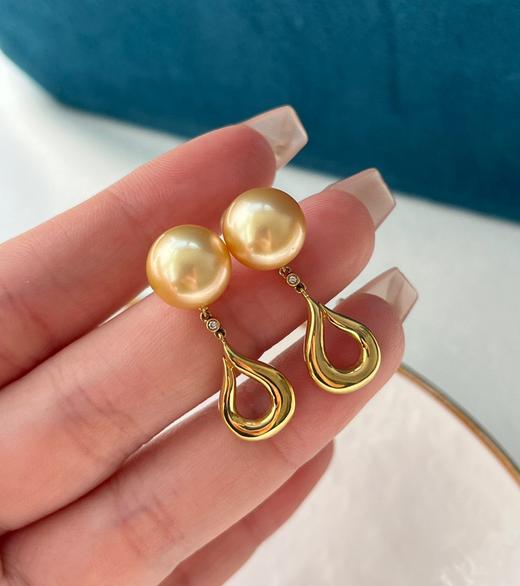 10mm-11mm金珠耳坠 商品图3