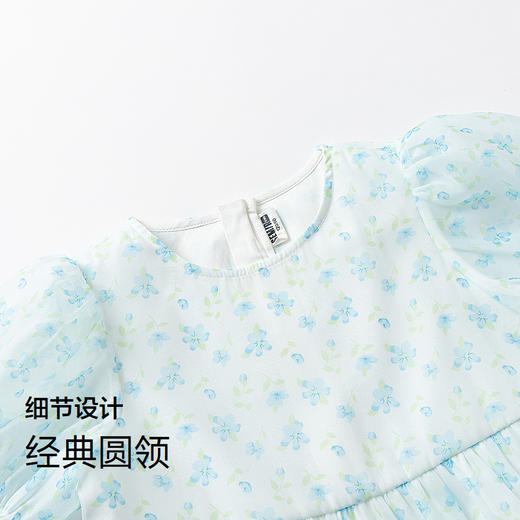 森马儿童连衣裙新款法式田园风小清新甜美碎花裙夏季女童裙子 商品图2