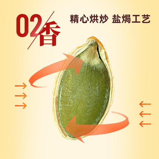 【鲜记】盐焗南瓜子 348g 博士帽罐装 商品图2