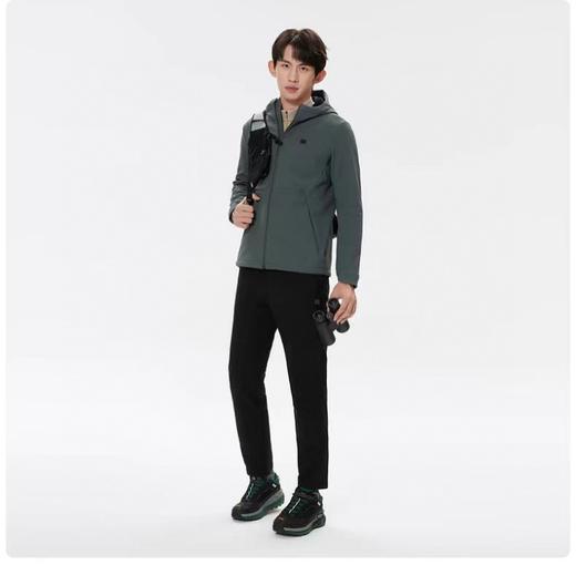 春款KL男士复合连帽拉绒软壳外套 商品图7