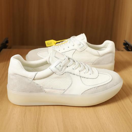 【xyw-25003】男子休闲头层牛皮+反绒皮拼接低帮休闲鞋！！ 商品图2