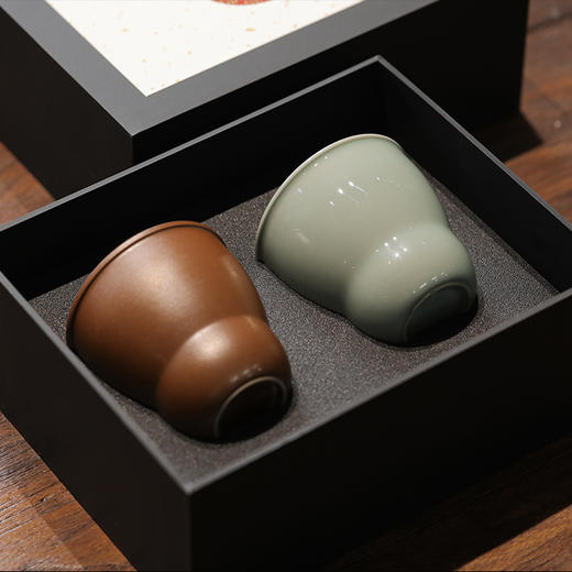 若拙福禄咖啡杯套组 龙泉青瓷非遗工坊出品 商品图3