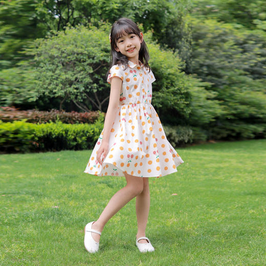 女童短袖连衣裙夏季新款安奈儿童装EG523104 商品图3