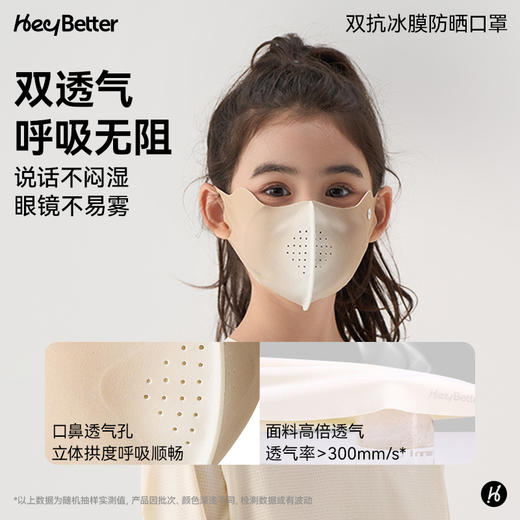 【HeyBetter】双抗冰膜防晒口罩，2.0升级版有效阻隔紫外线，凉感防晒 商品图2