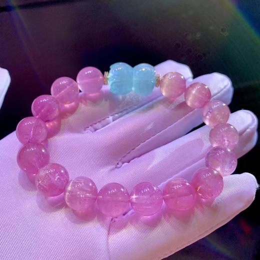 11mm-12mm单圈卢比来猫眼碧玺手链 商品图2