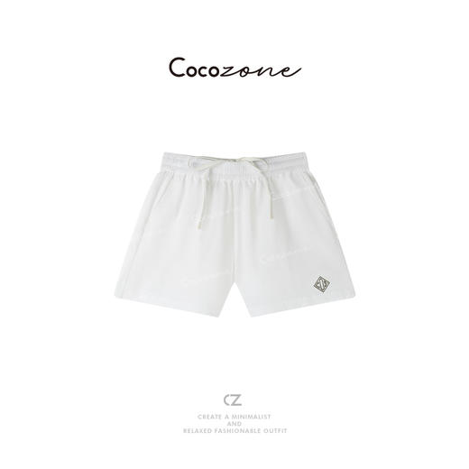 COCO ZONE 春季上新简约松紧腰透气百搭女式短裤CD2A0190 商品图0