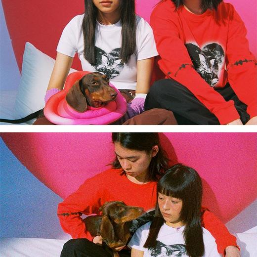 CryingCenter 爱心猫猫长袖tee 哭喊中心 商品图3