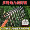 农用铁耙子平地搂草工具多功能刨地扒草农具九齿钉耙松土神器 商品缩略图1