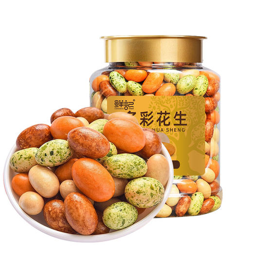 【鲜记】多彩花生 298g 博士帽罐装 商品图0