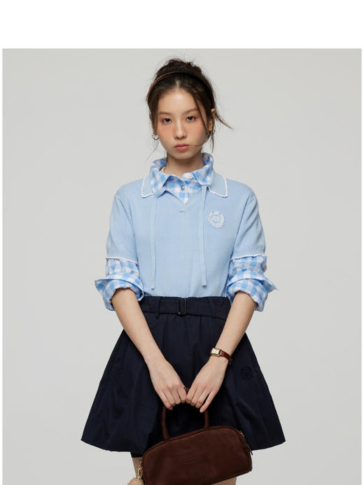 Teenie Weenie小熊字母毛衣女夏季女毛衫TTKW252302W 商品图1