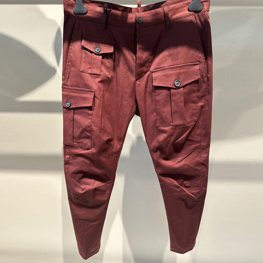 DSQUARED2 男士混纺棉质休闲裤 酒红色 S74KB0909 S39021 259 商品图0