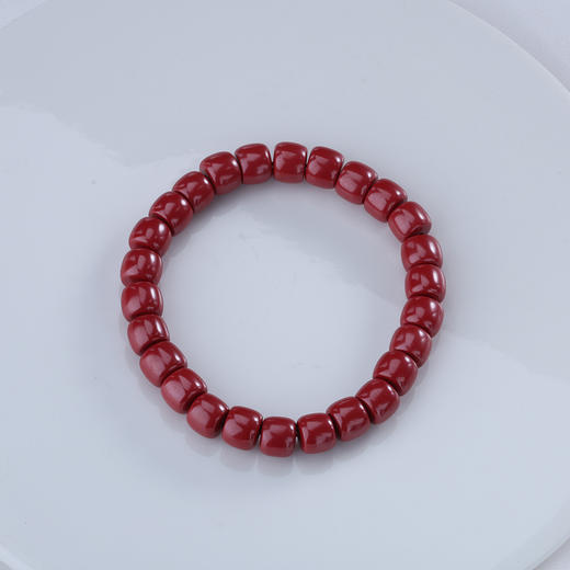 【宏艺珠宝】朱砂手串筒珠﹝主体为晶石类、天然玉石类产品不支持以旧换新﹞ 商品图1