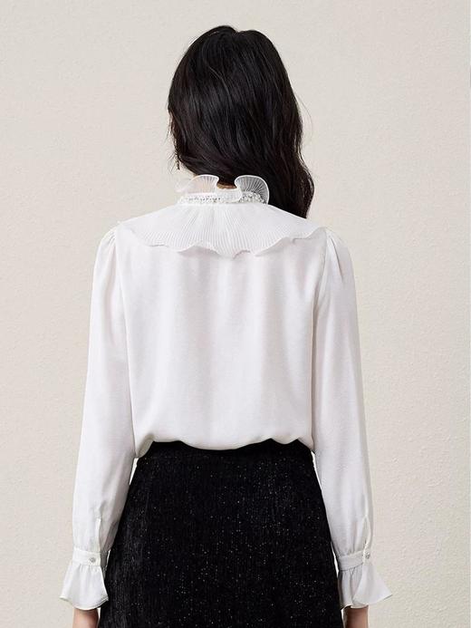 3楼FEXATA服饰(新百购) 法式宫廷感荷叶边衬衫 商品图2