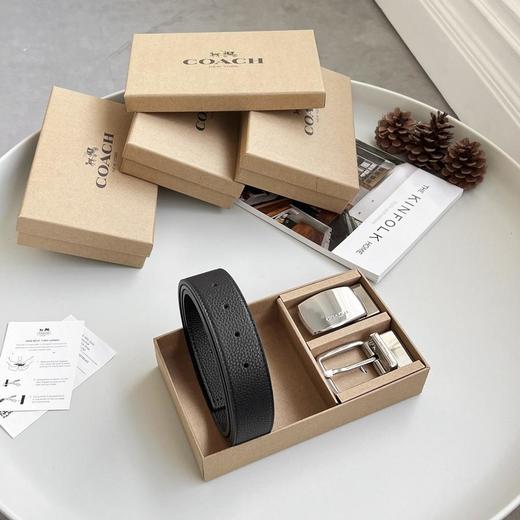 Coach蔻驰精品皮带礼盒双扣头皮带尺寸：120*3.8cm可裁剪（EJ） 商品图11