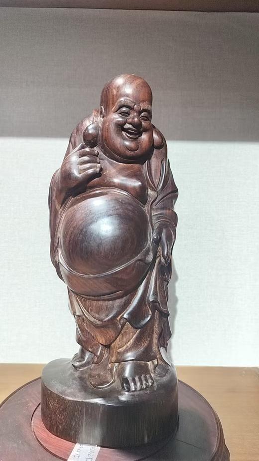 弥勒佛摆件/小叶紫檀31cm 商品图0