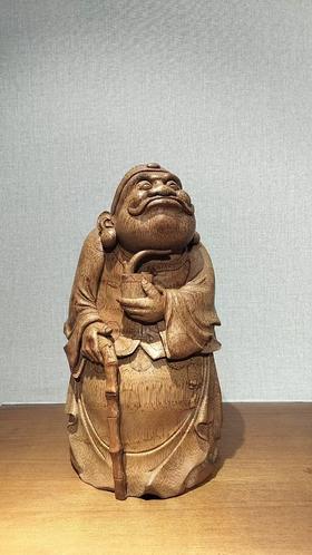 地主竹根雕34*16cm