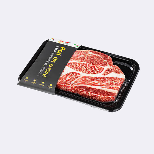 【平凉红牛泾川馆】平凉红牛谷饲牛肉原切高端A5雪花牛排木礼盒1kg顺丰包邮 商品图4
