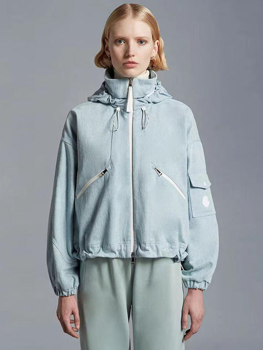 现货 THS-无 蒙克家 春色新浅牛仔 撞色拉链外套 BF1059 商品图9