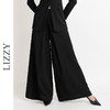 LIZZY早秋新款气质通勤宽松休闲裤高腰阔腿裤直筒长裤女 商品缩略图1