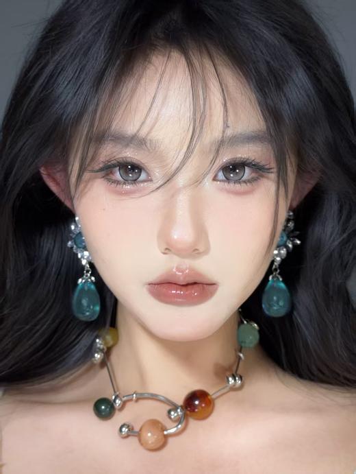 【中直径】4YOUTHCON-牛奶泡芙灰-14.2mm【年抛 0-800度 无525/575】 商品图5