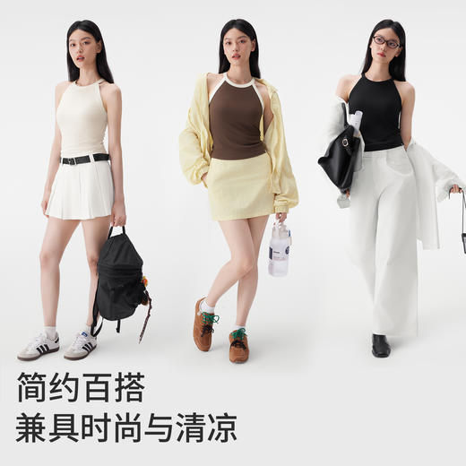 半练小圆领挂脖背心 TA049 商品图5