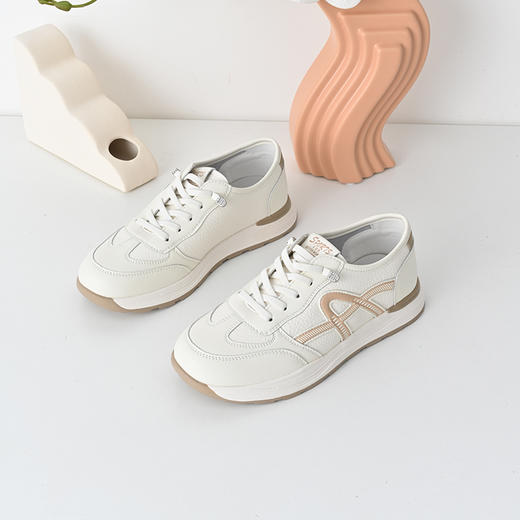 经典鲨2025年春新品韩版拼色一脚蹬平底阿甘休闲鞋跑步鞋女KW279-517011 商品图2