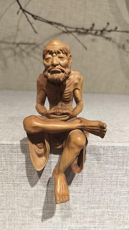 瘦骨罗汉/黄杨木15*15cm 商品图0