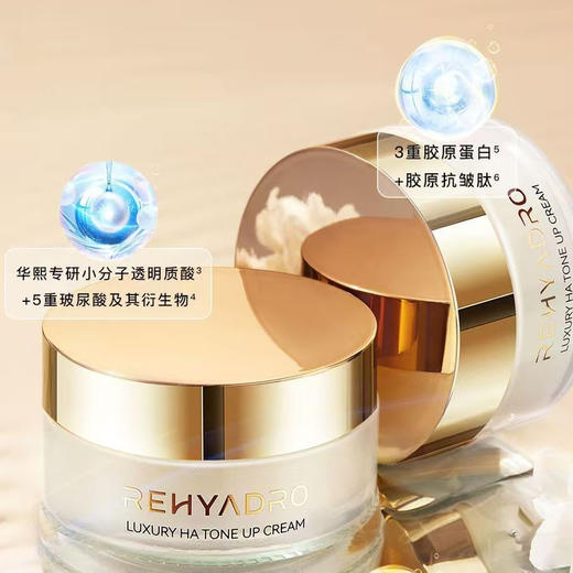 华熙生物润熙泉玻尿酸奢润素颜霜 [30g/盒] 1瓶=妆前乳+底妆+面霜 商品图2