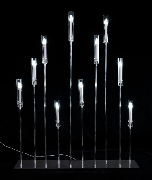 WL-61-10头透明蜡烛路引（运费自理） 商品图0