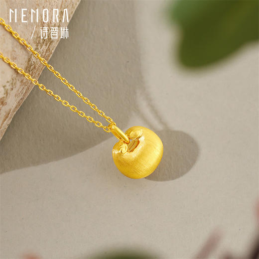 18k金小胖福吊坠 福字锁包宝宝礼物MEMORA诗普琳KPE06401（线上专供）一口价 商品图3