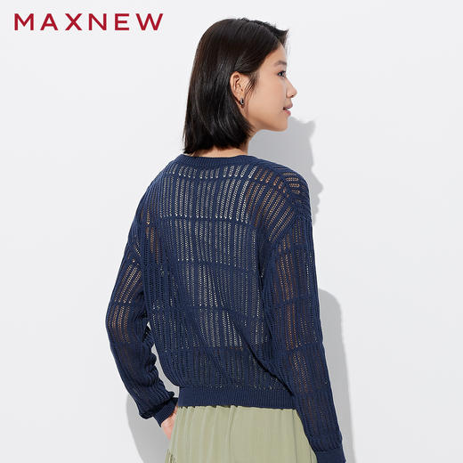 【毛衫】圆领镂空毛衫 1P2222505 商品图2