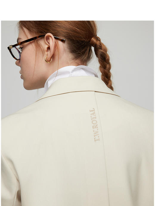 Teenie Weenie小熊字母西装外套女夏季女西服TTJK252302W 商品图4