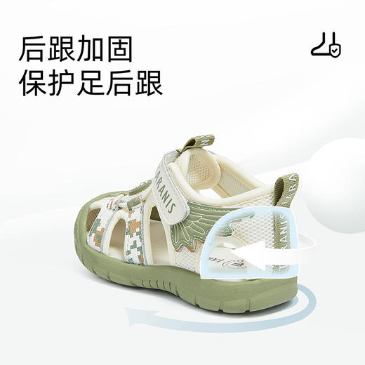 泰兰尼斯218夏季新款童鞋学步鞋男宝宝防踢沙滩凉鞋女童透气鞋子 T07T5B5785 商品图3