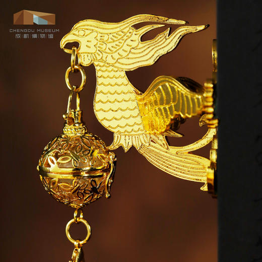 成都博物馆 【馆藏金香囊球立体发光冰箱贴磁吸】 博物馆文创纪念品 商品图2