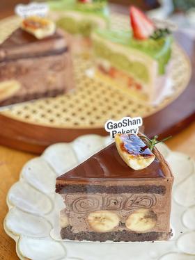 可可香蕉可丽卷切块