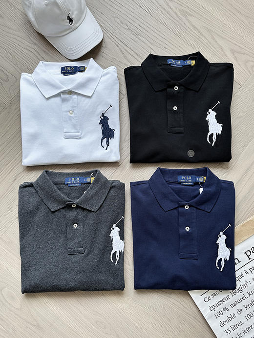 单品包邮现货 THS-特 无补 polo RL家 男士 马球刺绣经典fit朱地棉大马仔 小马仔刺绣polo 8色 AH2312 商品图10