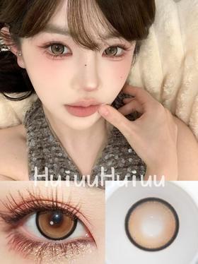 【大直径】4YOUTHCON-发光芝士棕-14.5mm【年抛 0-800度 无525/575】