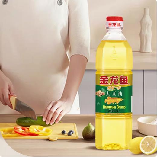 900ml 金龙鱼 非转基因 精炼一级大豆油  食用大豆油烘焙用油 商品图1