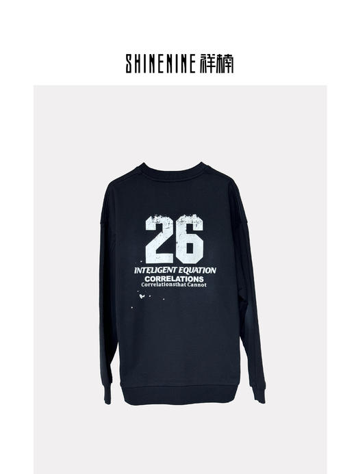 W436064230做旧洗水圆领卫衣 商品图3