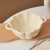 【奶油风汤碗】釉下彩奶油风双耳汤碗大号家用陶瓷带盖泡面碗螺蛳粉汤盆炖汤锅。ry 商品缩略图3