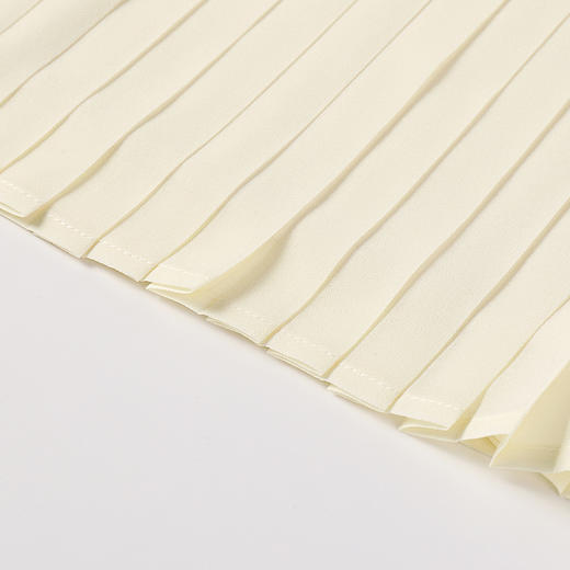 奢姿2025年春季新款大码女装拼接百褶法式裙子胖妹妹圆领连衣裙9951892531 商品图4