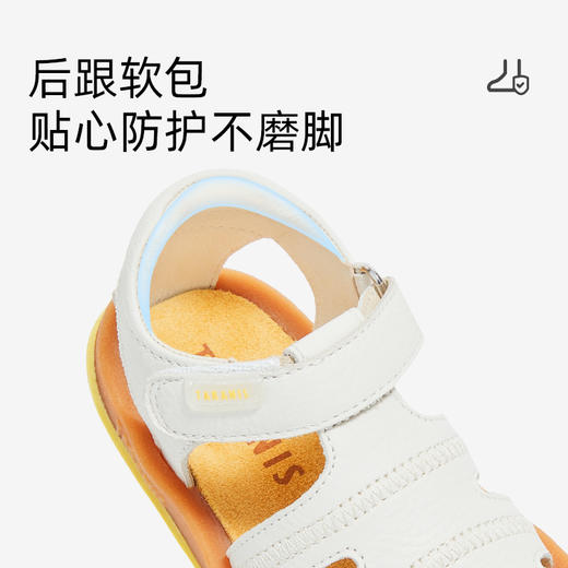泰兰尼斯儿童凉鞋2025夏季新款女宝宝真皮软底童鞋男童透气机能鞋  T07T5B6275 商品图3