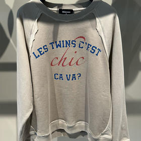 DSQUARED2 男士字母徽标棉质卫衣 灰绿 S71GU0680 S25030 111