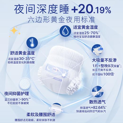 【日夜分护-尺码任选】露安适氧护款全系列日夜分护纸尿裤拉拉裤NB/S/M/L/XL/XXL码透气呵护远离红屁屁 商品图2