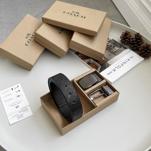 Coach蔻驰精品皮带礼盒双扣头皮带尺寸：120*3.8cm可裁剪（EJ） 商品图2