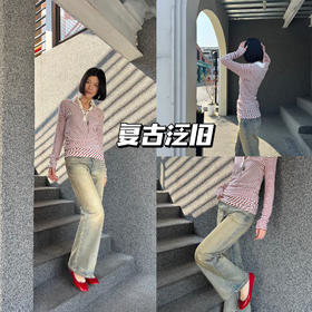 新品上身 | 赤耳面料泛旧感牛仔裤，悠闲法式复古风